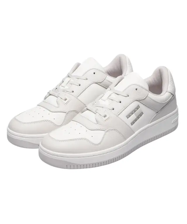 Tommy Hilfiger - Ανδρικά Sneakers Retro Basket Cupsole Tumble EM0EM01513-P06 Λευκό 2