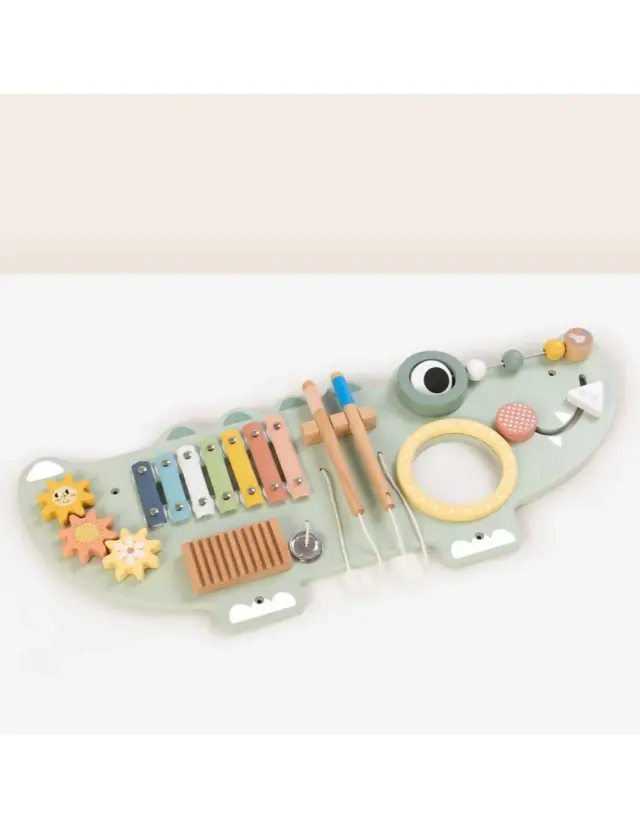 Tooky Toy Ξύλινος Πίνακας Δραστηριοτήτων Κροκόδειλος 3