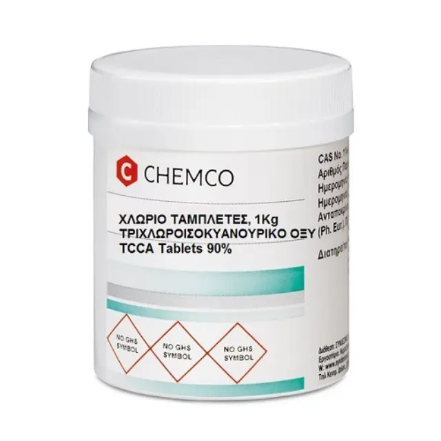 Chemco Χλώριο Τρίχλωρο 90% σε Ταμπλέτες, 1Kg