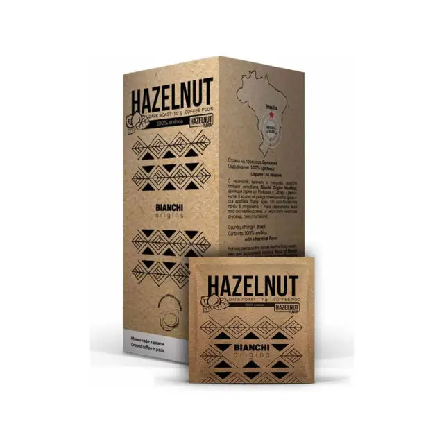 Ταμπλέτες Bianchi Hazelnut Espresso ese pods 100% Arabica - 16 τεμ.