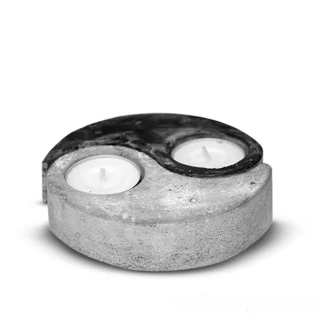 Καλούπι Τσιμέντου/Γύψου (Βάση για Ρεσώ) Ying and Yang Ø120mm
