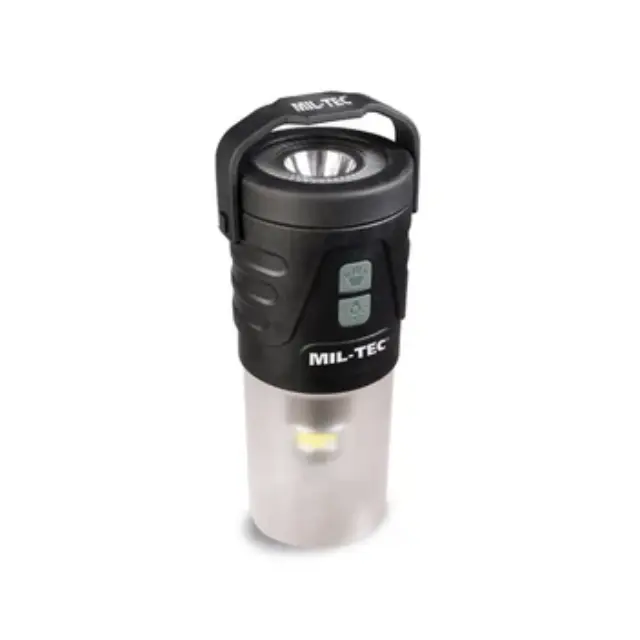 MIL-TEC LATERNE RECHARGE-ΕΠΑΝΑΦΟΡΤΙΖΟΜΕΝΟ ΦΑΝΑΡΙ - 01-Black-Μαύρο