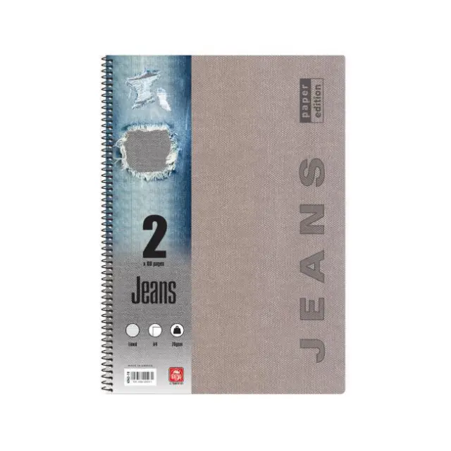 Typotrust Jeans Τετράδιο Σπιράλ A4 2 θεμάτων (4542-19) (TYP4542-19) 3