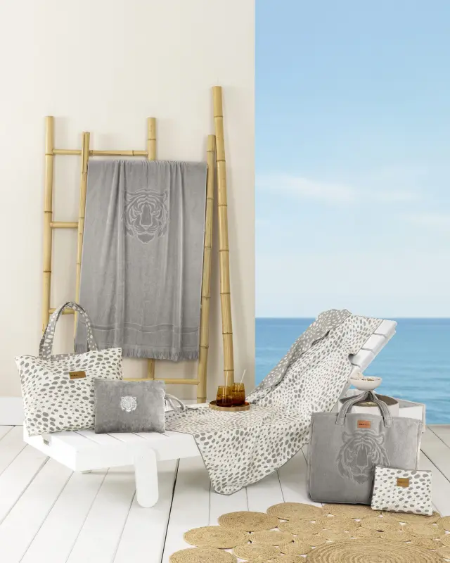 Νεσεσέρ Θαλάσσης 23x32 Nima Keya Jacquard Taupe 100% βαμβακερό 2