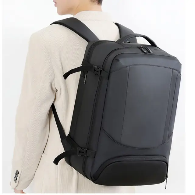 Αδιάβροχο Σακίδιο Πλάτης με Επέκταση 32x18x47 Playbags Collection PS2402. 34 lt - Μαύρο 2
