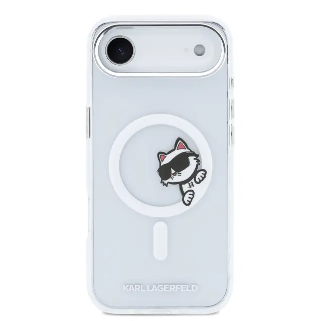 Karl Lagerfeld IML Choupette Peekaboo MagSafe Case for iPhone iPhone Air Transparent 3