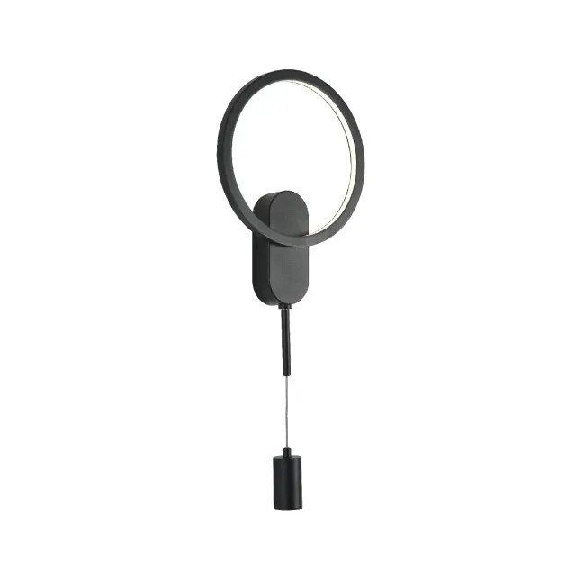 ΕΠΙΤΟΙΧΙΟ ΦΩΤΙΣΤΙΚΟ LED ACA KY011BFBK LOOP ΑΜΜΩΔΕΣ ΜΑΥΡΟ ΑΛΟΥΜΙΝΙΟ + ΣΙΛΙΚΟΝΗ 15W 2800K-3200K-4000K 480 LM IP20 250MM / KY011BFBK