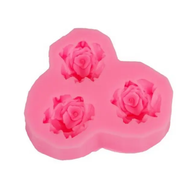 Καλούπι σιλικόνης 3 roses 6.0x5.5x1.6cm