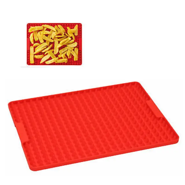 Silikomart Επιφάνεια Ψησίματος Σιλικόνης Crispy 29x22cm Crispy Κόκκινη