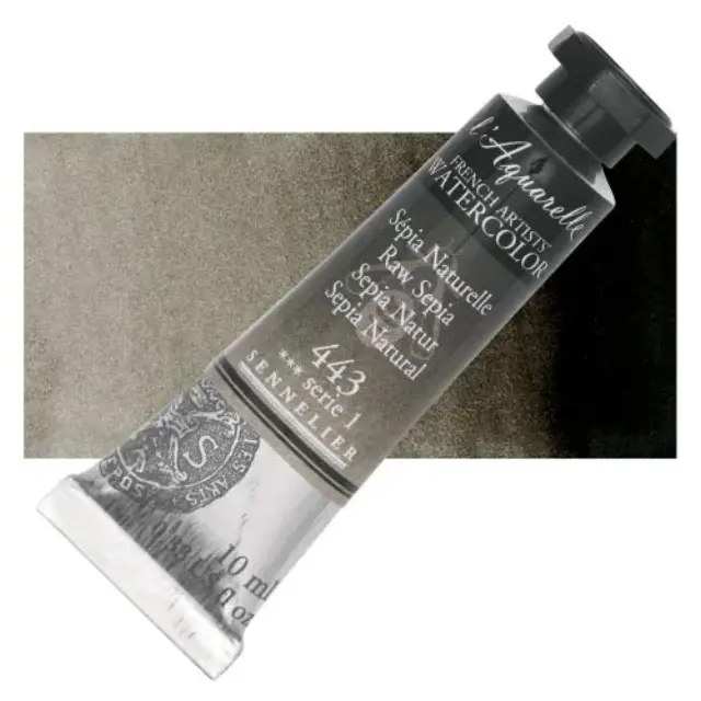 Χρώμα Ακουαρέλας Sennelier l Aquarelle Σωληνάριο 10ml - 443 Raw Sepia