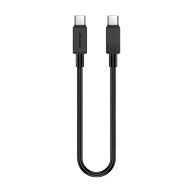 Καλώδιο φόρτισης & data - USB Type-C σε Type-C - CL-160T - Fast Charge - 60W - AWEI - 019316 - Black