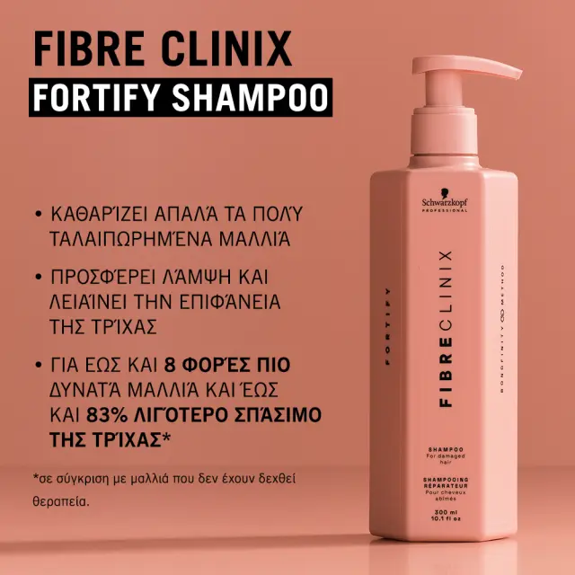 Schwarzkopf Professional Fibre Clinix Fortify Shampoo 300ml 3