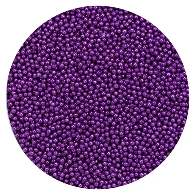 Χάντρες γυάλινες μικρές (Glass microbeads) Pentart 0,8-1mm 40gr, Μοβ 2