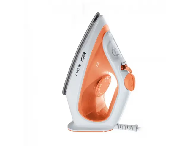 Σίδερο ατμού Braun TexStyle 1 SI1009OR με ισχύ 1900W και χωρητικότητα νερού 220ml - Πορτοκαλί/ΛευκόSI1009.OR 3