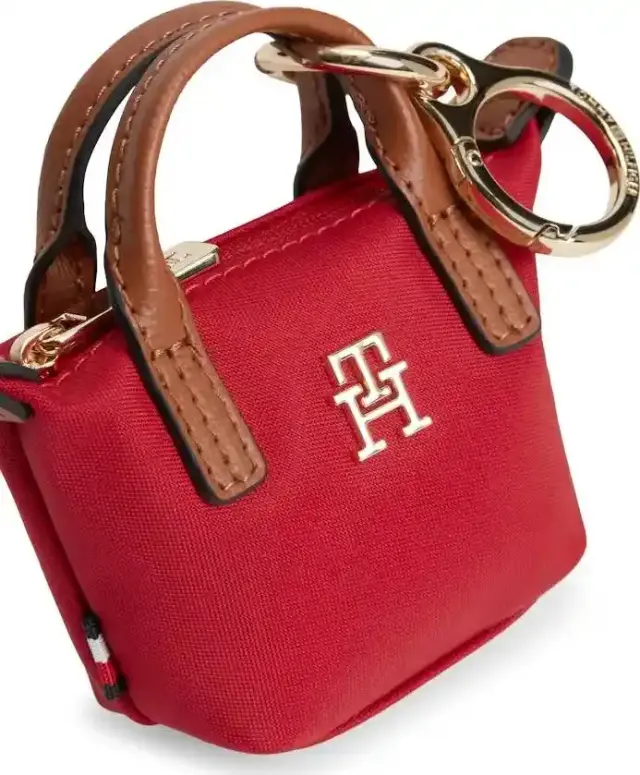 Tommy Hilfiger Γυναικεία Μικρή Τσάντα Χιαστί TH Charms Popette Nano Γαλάζια 3