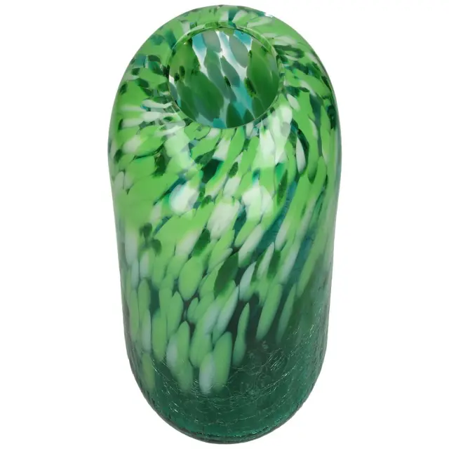 Βάζο Πράσινο Γυαλί 16.5x16.5x23cm 2