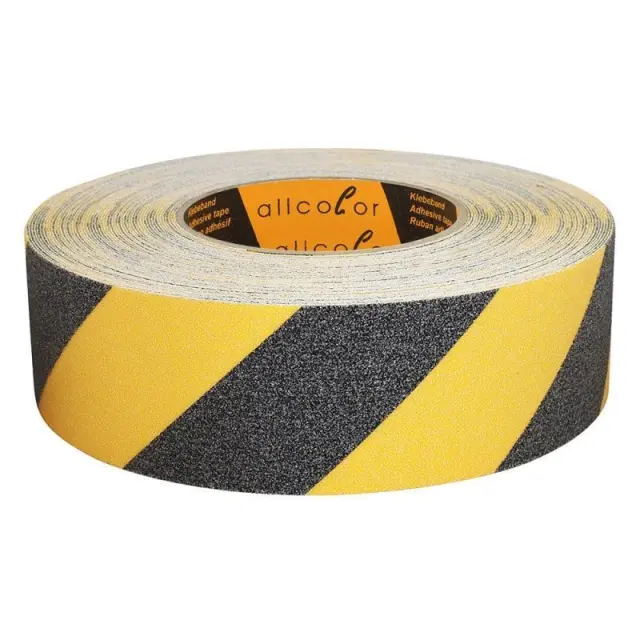ALLCOLOR GAFFER-TAPE Safety-Tape - Anti-Slip - 50mm x 18m black / yellow (530-50 S/G)