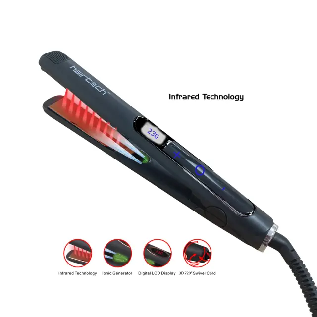 HairTech Infrared HT088 Επαγγελματική Πρέσα Μαλλιών Ceramic Ionic 25mm 2