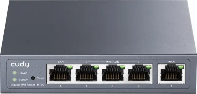 Cudy Gigabit Multi-WAN VPN Router wired router Fast Ethernet, Gigabit Ethernet Grey