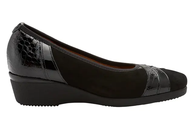 Soffice Sogno Μπαλαρίνες Γυναικείο δέρμα Nubuck/δέρμα λουστρίνι Μαύρο ASS/7021 NERO 3