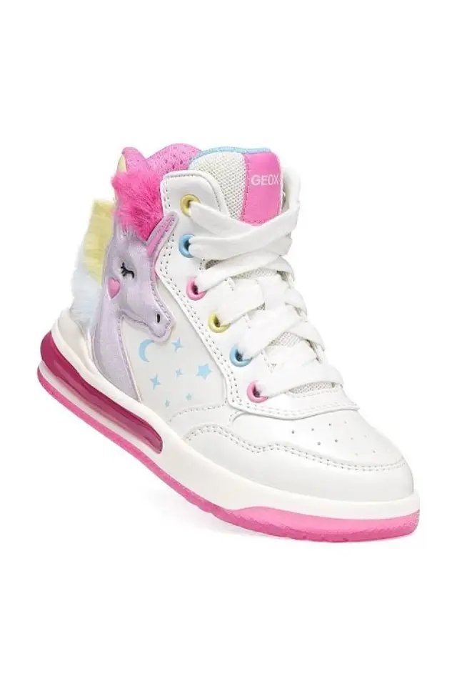 Παιδικό Παπούτσι για Κορίτσι Geox J Sketlite Girl White (Μεγέθη 24-33) ΛΕΥΚΟ 3