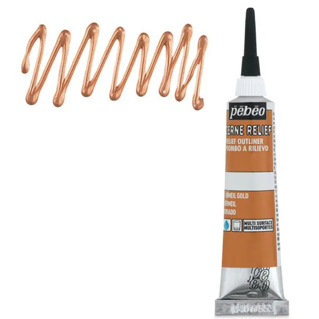 Pebeo Περίγραμμα Cern Relief - Vermeil Gold - 20ml