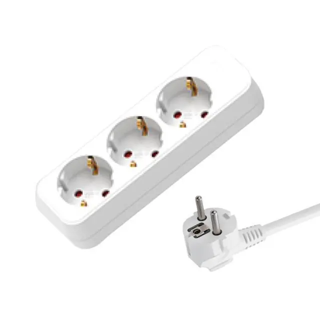 EUROLAMP ΠΟΛΥΠΡΙΖΟ ΜΕ ΚΑΛΩΔΙΟ 3X1,5MM 5M ΜΕ ΠΡΟΣΤΑΣΙΑ ΕΠΑΦΩΝ 3