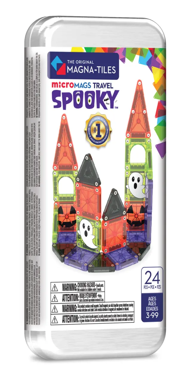 MAGNA-TILES microMAGS Spooky Travel Set Μαγνητικά Πλακίδια Halloween 24 τεμ. (3+ ετών) 264024ST