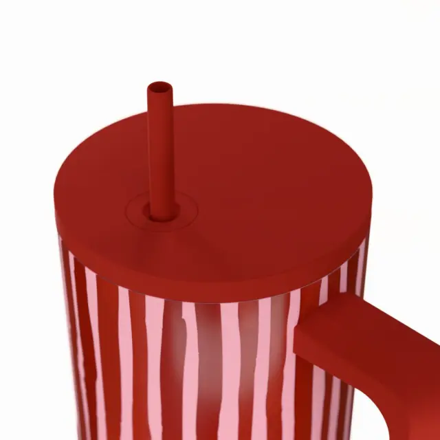 Estia Θερμός Straw Tumbler Xl Save The Aegean 900Ml Viva Stripe 3