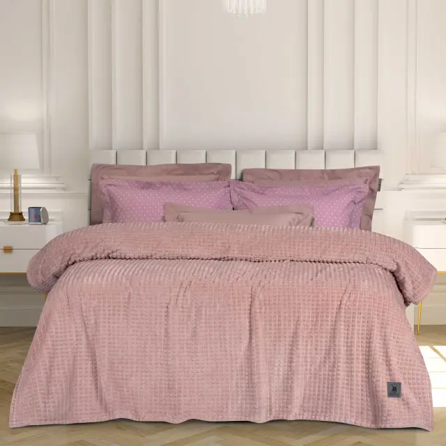 Κουβέρτα 220x240 Υπέρδιπλη Fleece 280gsm Essential Greenwich Polo Club 3449 Nude 100% Πολυέστερ