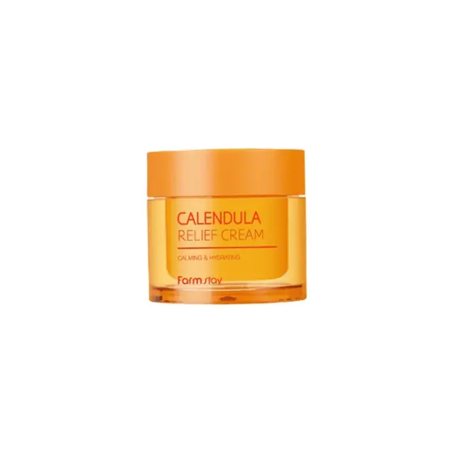 Farmstay Calendula Relief Cream Calming & Hydrating Κρέμα Προσώπου Θρέψης Και Καταπράυνσης, 80ml