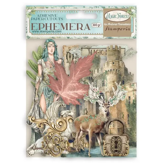 Αυτοκόλλητα Die Cuts-Ephemera, Stamperia, Magic Forest