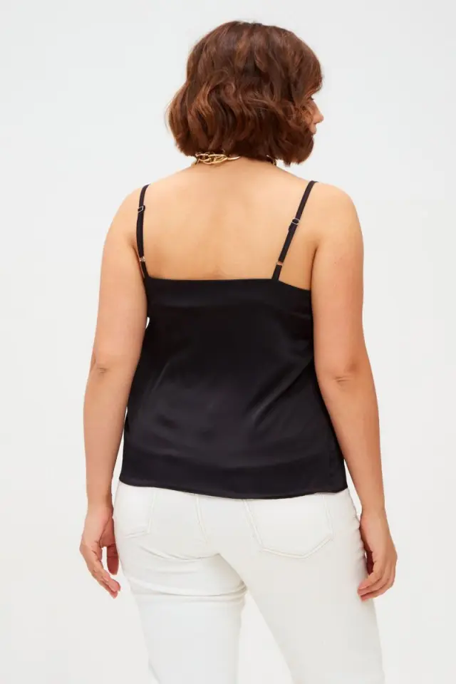 Plus size σατέν τοπ 2