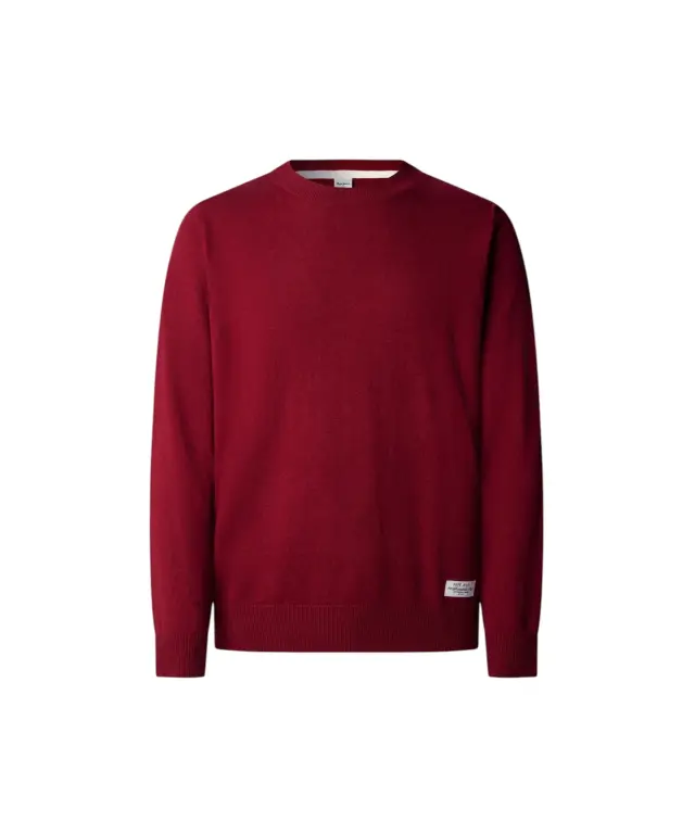 Pepe Jeans - Ανδρικό Πλεκτό Πουλόβερ Andre PM7000106-293 Κόκκινο Σκούρο
