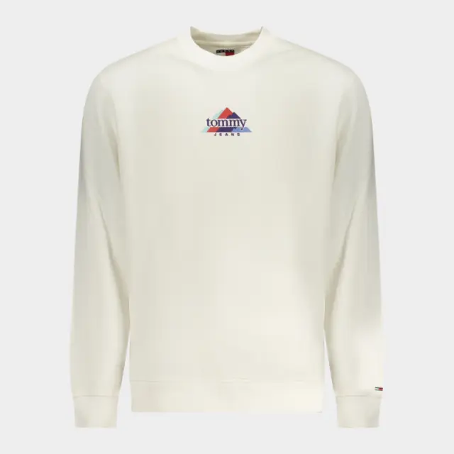 Tommy Hilfiger - Ανδρικό Φούτερ Tjm Entry Dna Play Regular Fit DM0DM22418-YBL Λευκό - 2XL