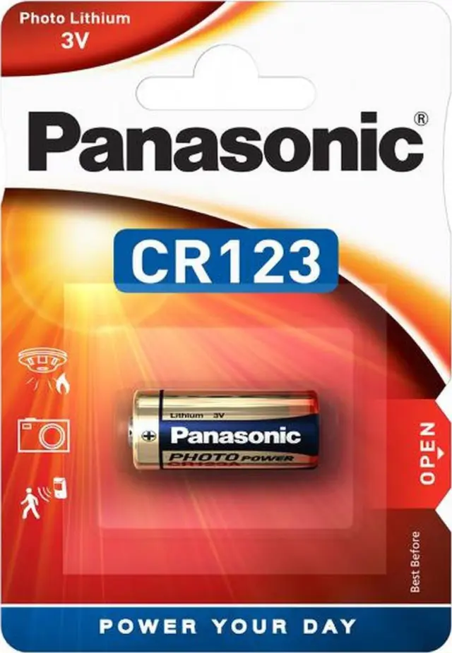 Μπαταρία Panasonic Lithium Power CR123AL/1BP 123/E123A/K123L/CR17345 3V Τεμ. 1