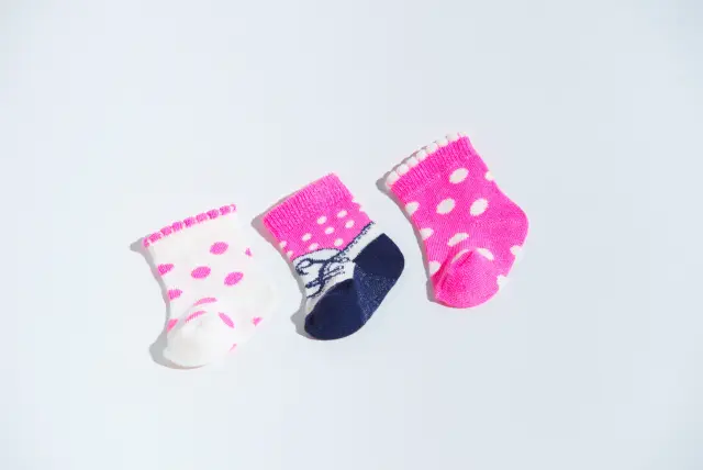 Socks Baby Combo 3pcs Hearts Colours