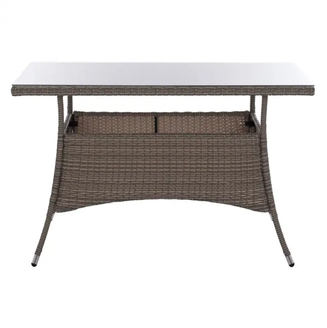 ΤΡΑΠΕΖΙ ΜΕΤΑΛΛΙΚΟ RATTAN ΓΚΡΙ FB95141.31 120x70x75Υ εκ. 3