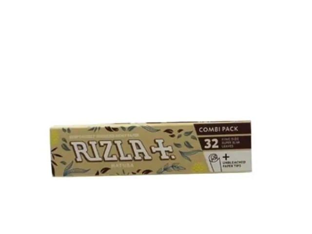 Χαρτάκια King Size Rizla Natura 32 φύλλων με τζιβάνες 1 τμχ