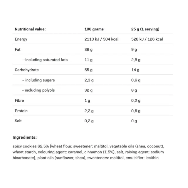 ALLNUTRITION NUTLOVE Cokkie Crunch Cinnamon 2
