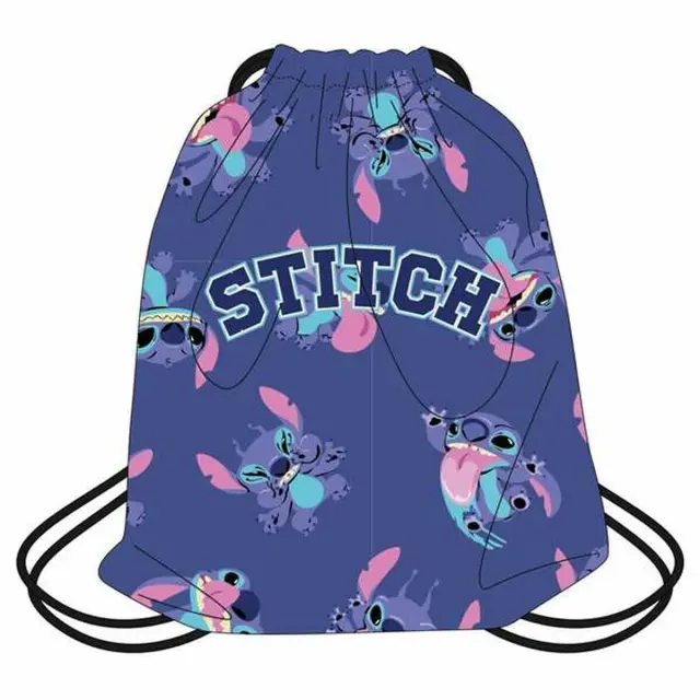 Cerda Backpack / Τσάντα Πλάτης (Πουγκί) Υφασμάτινη με Κορδόνια: Stitch (μωβ) 3