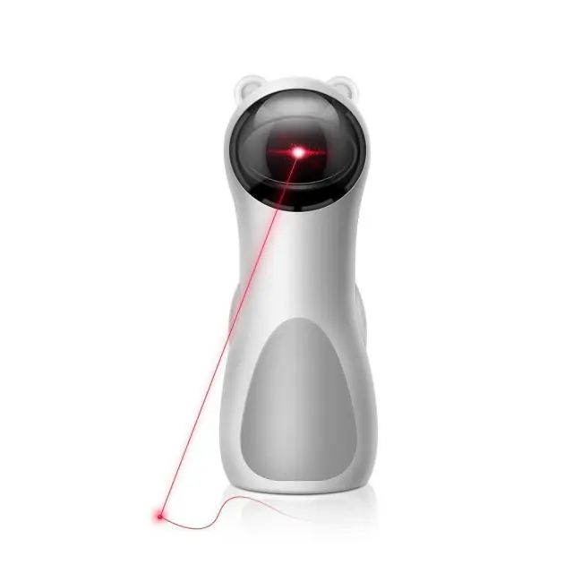 Επαναφορτιζόμενο Παιχνίδι Γάτας με Δείκτη Laser Laser Light W1 Λευκό