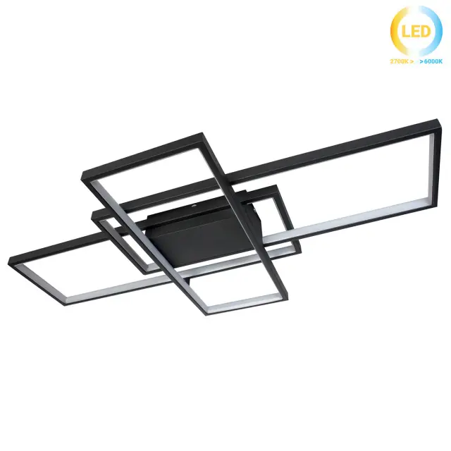 Φωτιστικό οροφής LED 120W 87,5x49,5x8,5 εκ. Μαύρο - GLOBOBOX 602156-2