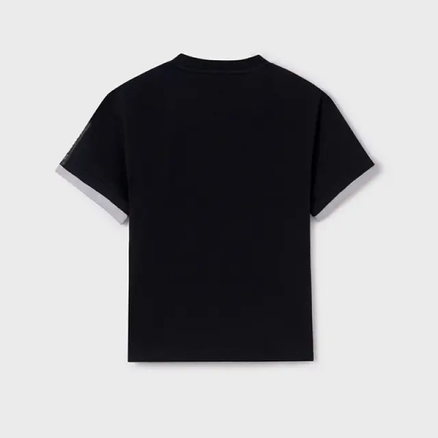 Junior 10 έως 18 ετών Μπλούζα oversize αντίθεση μαύρο - 16Ε 3
