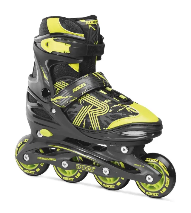 Roces Jokey 3.0 Black/Lime - Ρυθμιζόμενου μεγέθους rollers για παιδιά - 26-29 3
