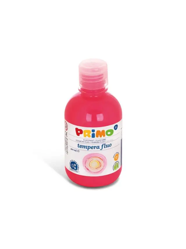 Primo Τέμπερα Μπουκάλι 300ml Fluo Ροζ/ 255TF300370 (Primo)