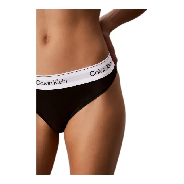 Calvin Klein Γυναικείο String Infinity Bond Waistband - Διπλό Πακέτο, Χρώμα Black-Plein Air 3