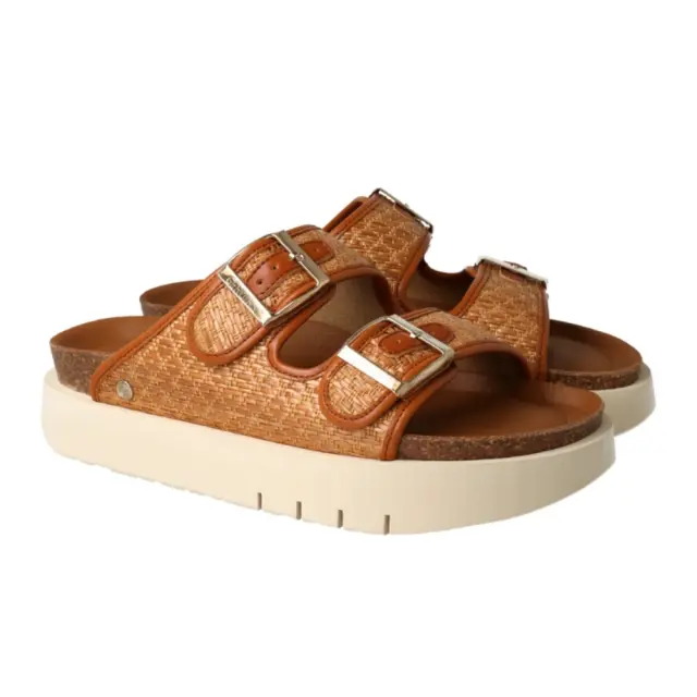 Genuins Πέδιλα Γυναικείο PETA vegan Καφέ GEN/HAWAII PLATFORM G106363 R/CAMEL
