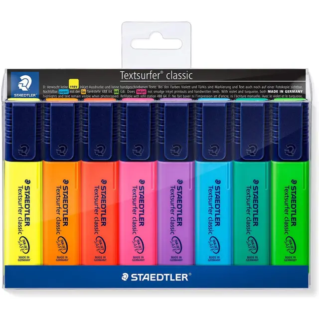 Staedtler Μαρκαδόροι Υπογραμμίσεως Σετ 8 Χρώματα