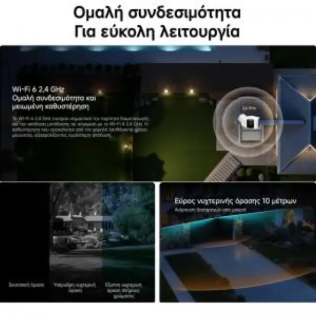 Smart Κάμερα Xiaomi CW100 Dual BHR07UIEU IP 2K + Wi-Fi 3MP MicroSD Αμφίδρομη Επικοινωνία και Αναγνώριση Κίνησης IP66 3
